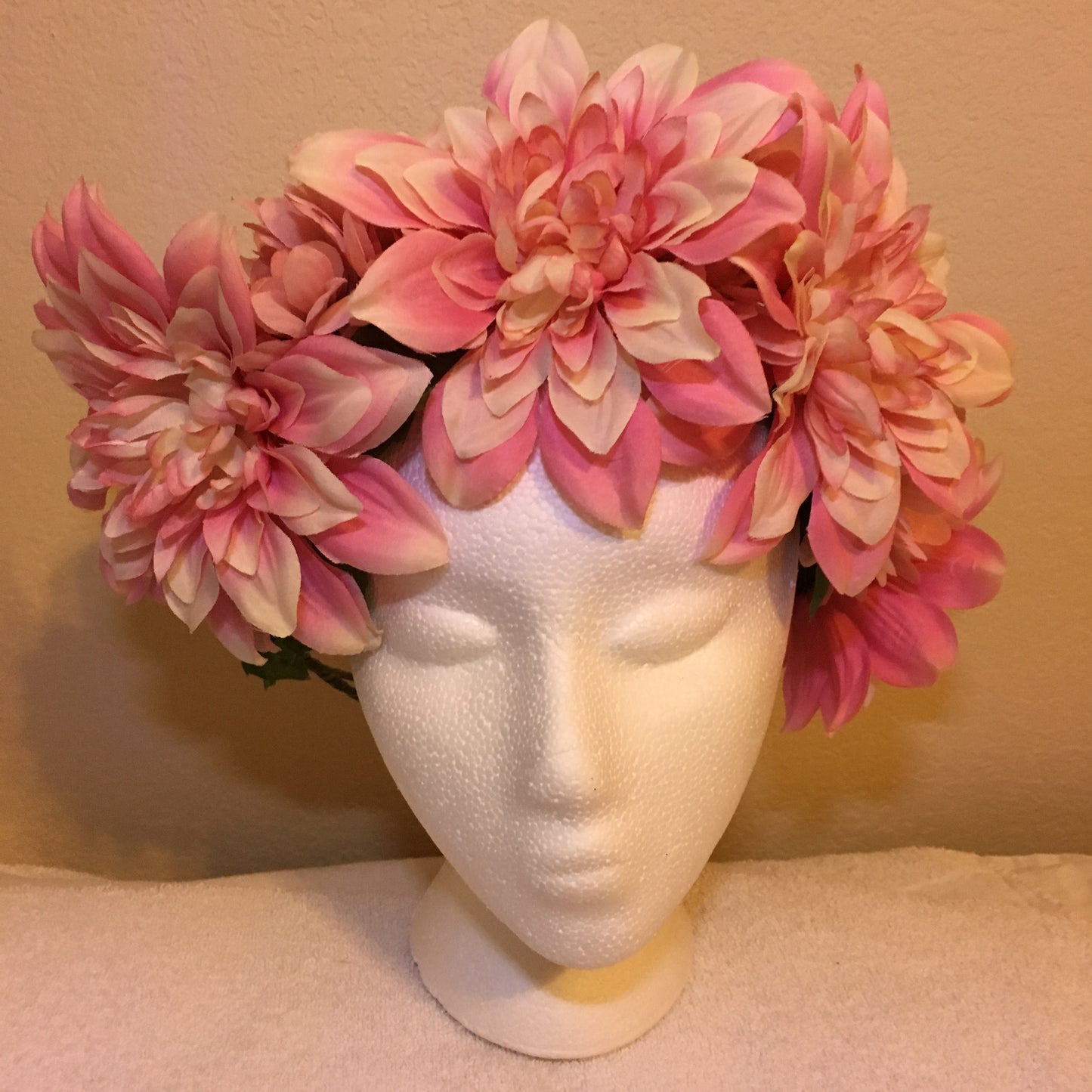Extra Large Wreath - Pink ombre flowers