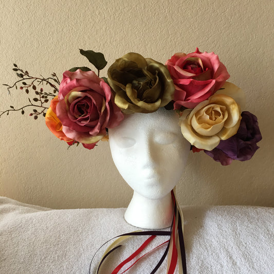 Extra Large Wreath - Multi-colored roses