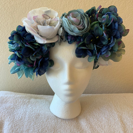 Extra Large Wreath - Teal & blue