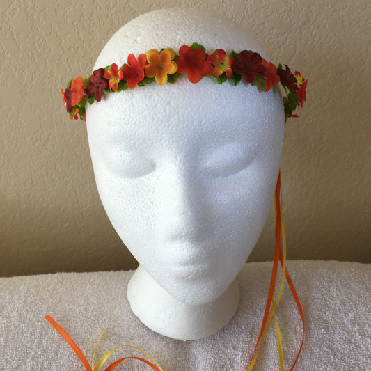 Extra Small Wreath - Orange & yellow mini flowers