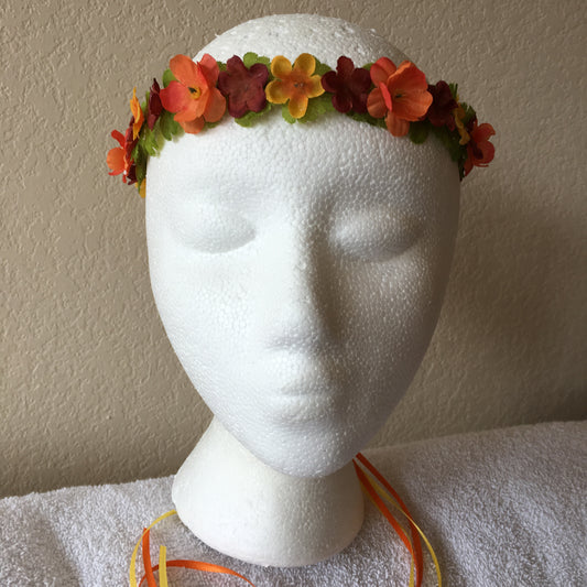 Extra Small Wreath - Rust, yellow, & orange mini flowers