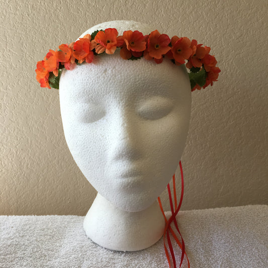 Extra Small Wreath - Orange flowers