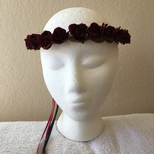 Extra Small Wreath - Burgundy mini roses