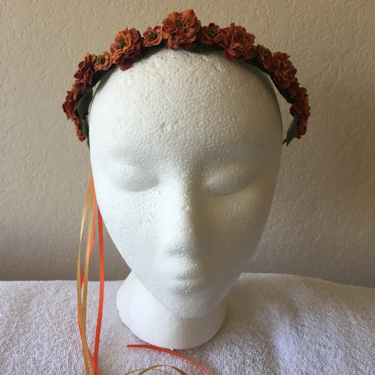 Extra Small Wreath - Mini rust roses