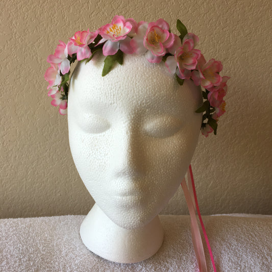 Extra Small Wreath - Pink & white cherry blossoms +