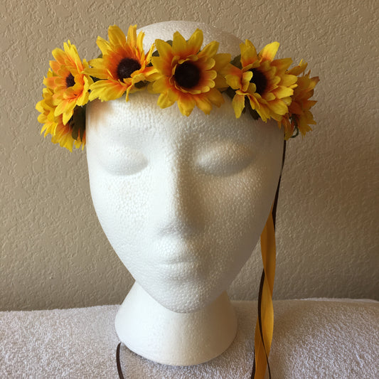 Extra Small Wreath - Yellow sunflowers +