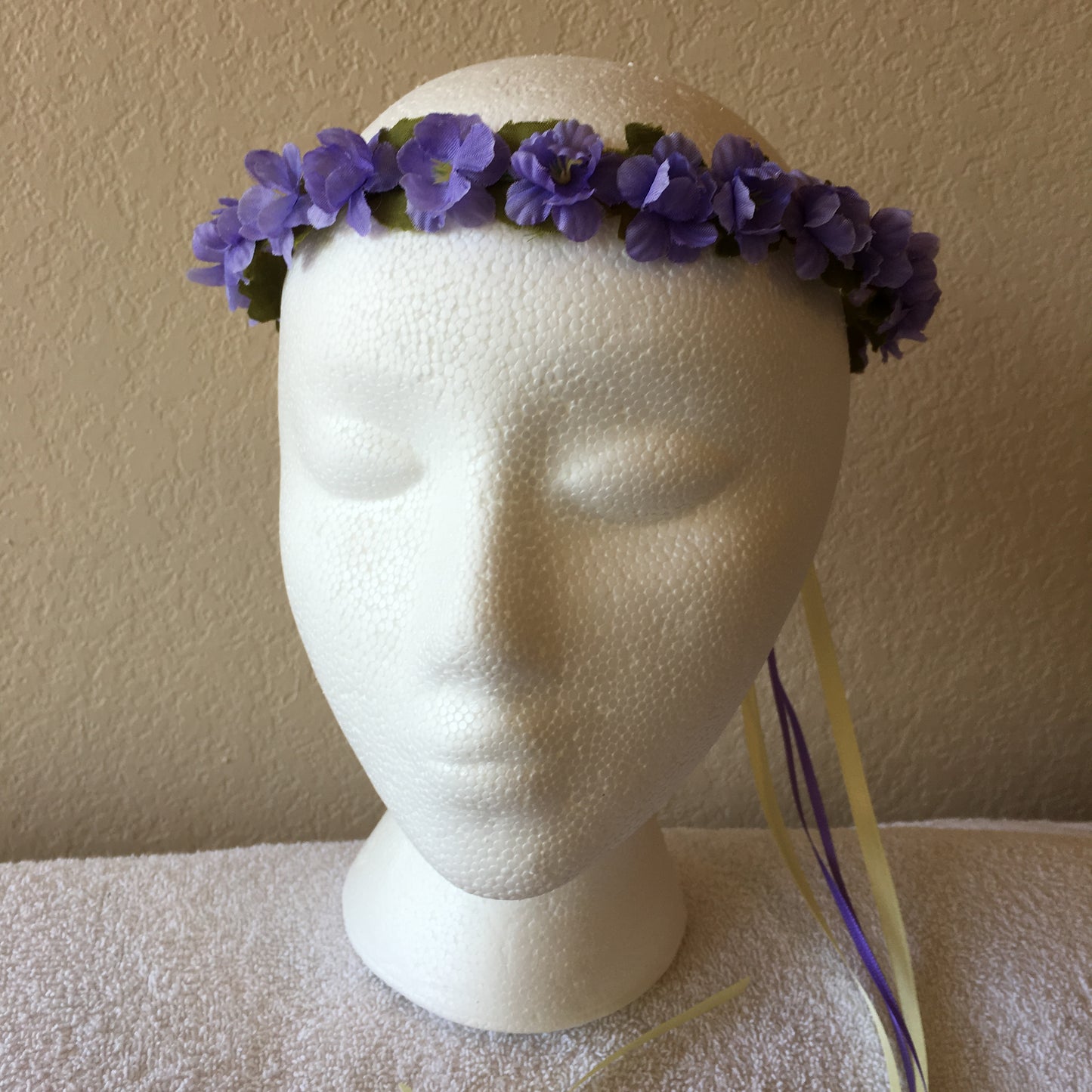 Extra Small Wreath - Small purple flowers