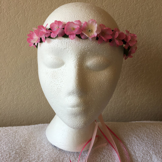 Extra Small Wreath - Pink & white flowers