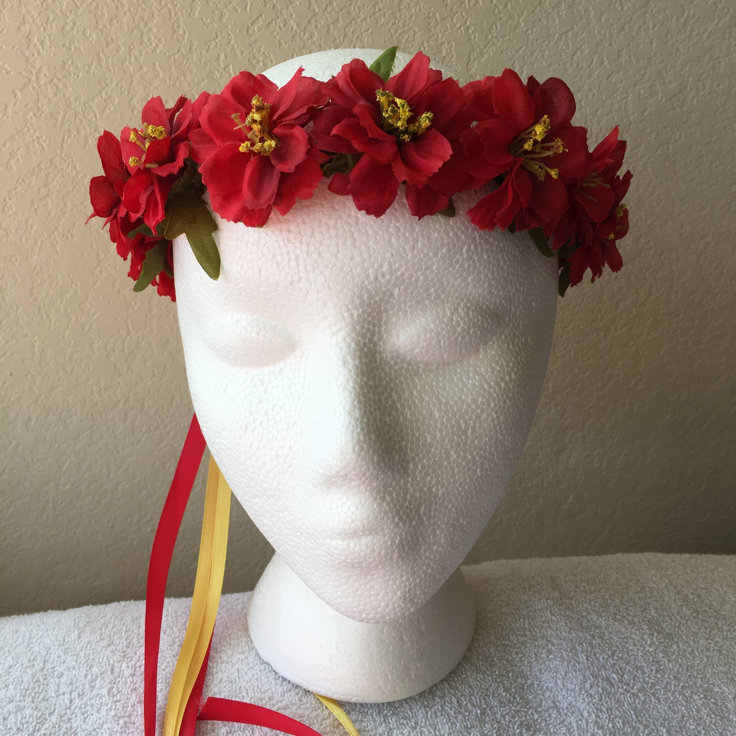 Extra Small Wreath - Red flowers +