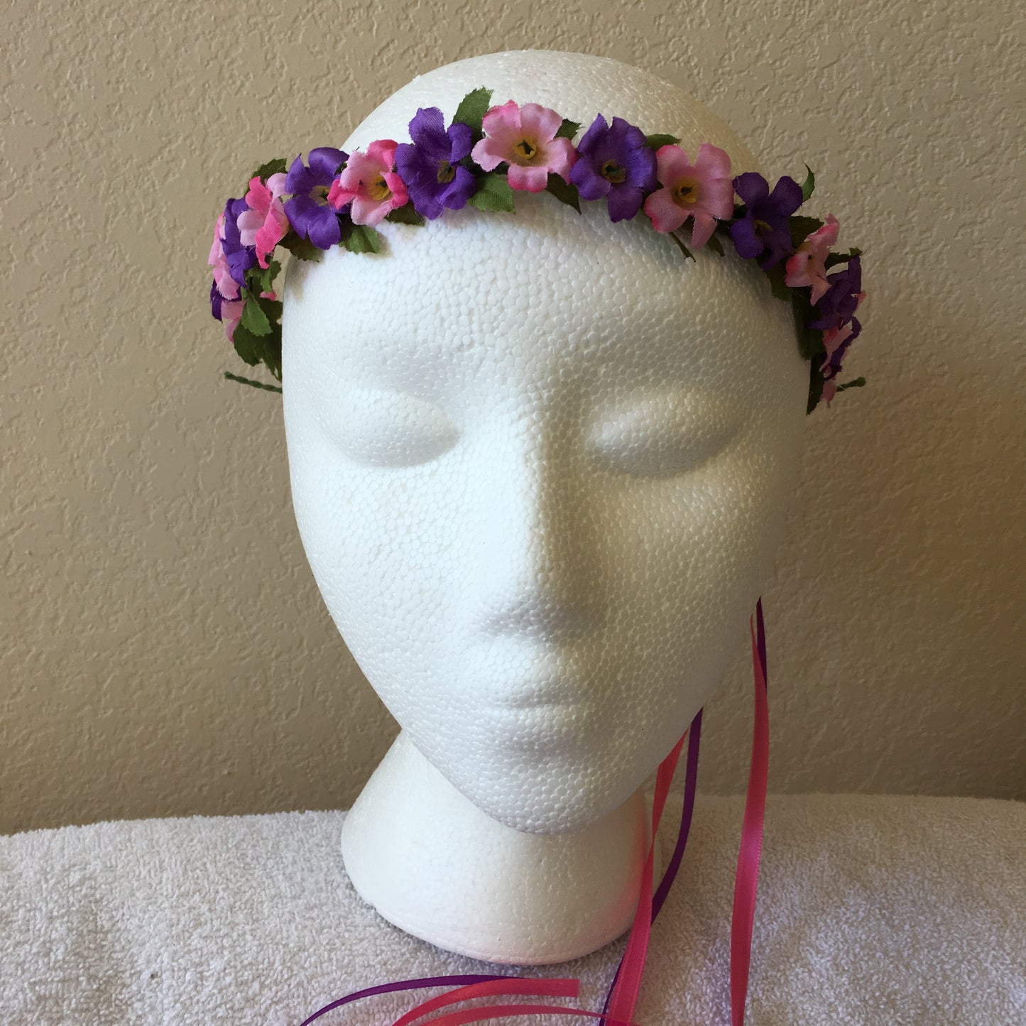 Extra Small Wreath - Pink & purple minis