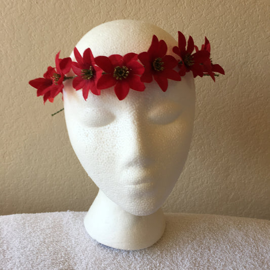 Extra Small Wreath – Red poinsettia +