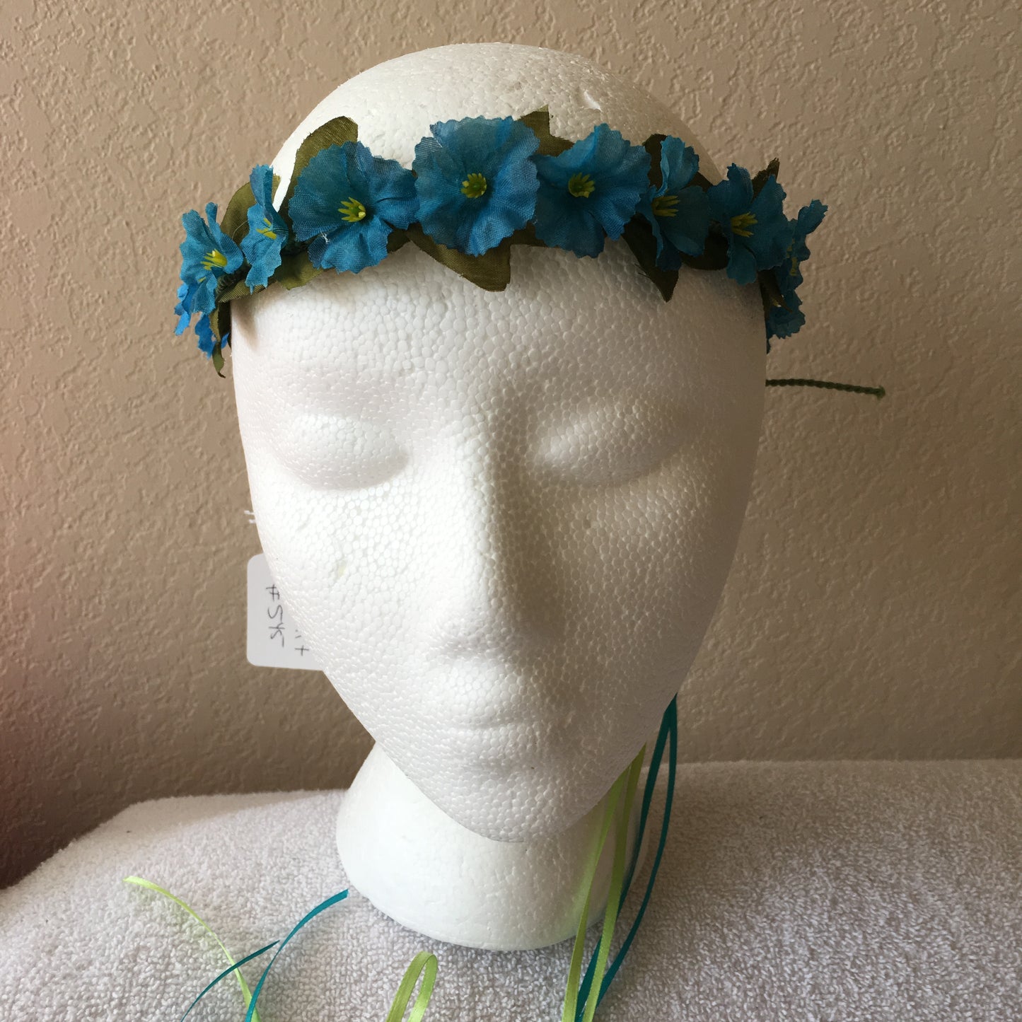 Extra Small Wreath - All teal flowers +