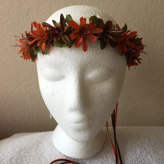 Extra Small Wreath - Rust & brown flowers +