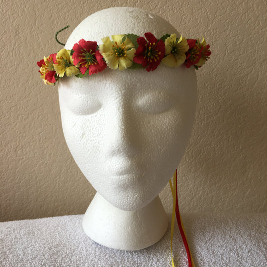 Extra Small Wreath - Red & yellow flowers +