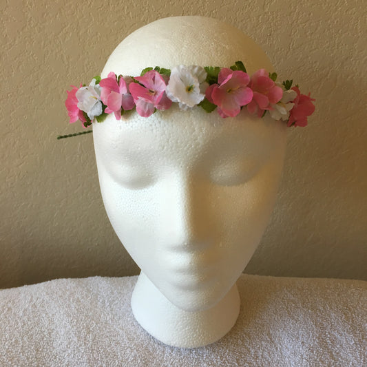 Extra Small Wreath - Pink & white flowers