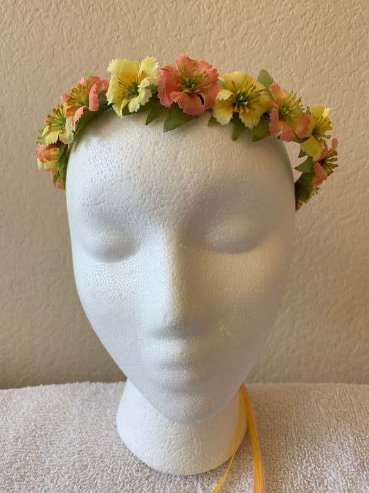 Extra Small Wreath - Yellow & sunset flowers +