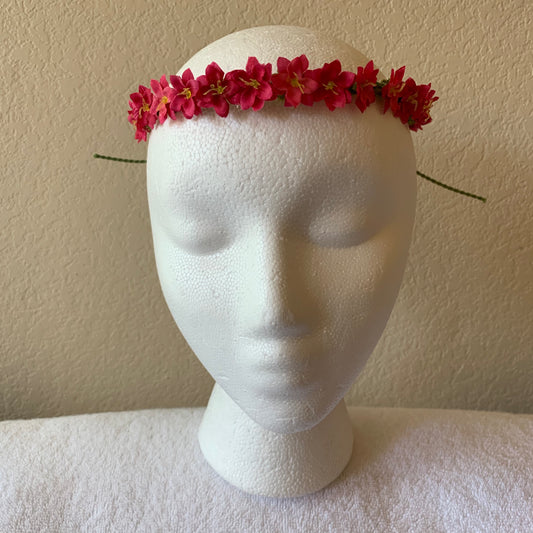 Extra Small Wreath - Mini Hot Pink Flowers