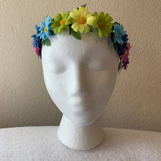 Extra Small Wreath - Rainbow Small Daisies