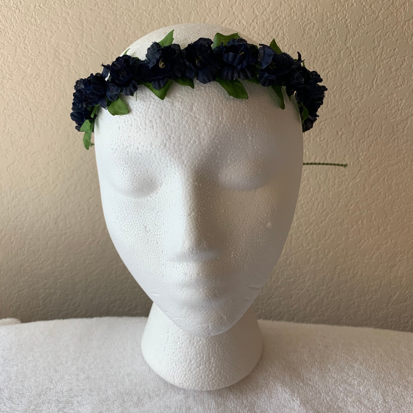 Extra Small Wreath - All Navy Blue Flowers