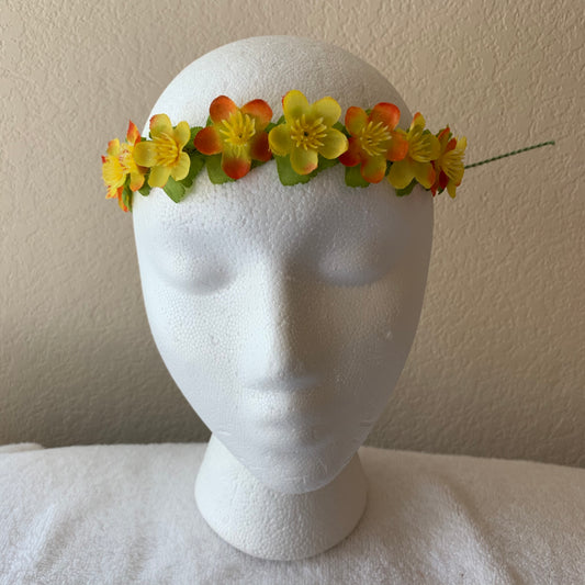 Extra Small Wreath - Bright Orange and Yellow Flowers