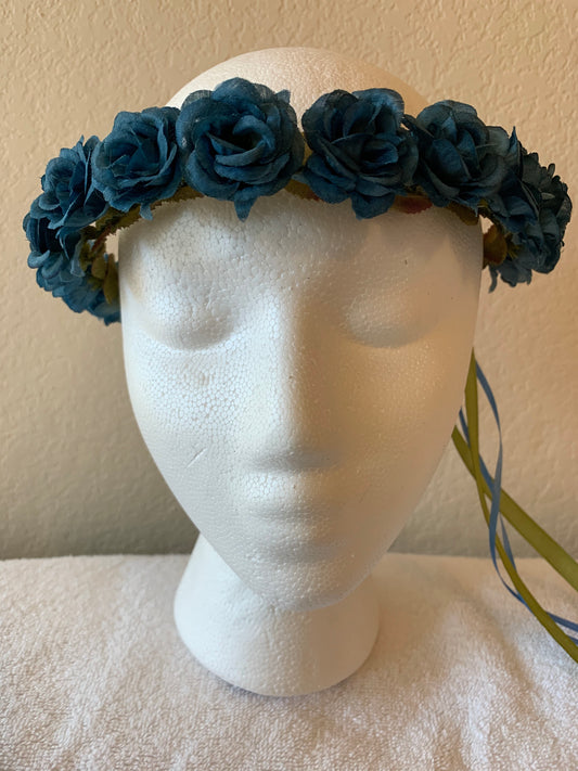 Extra Small Wreath - All Dusty Blue Roses