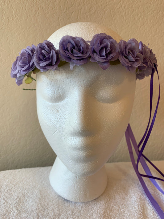 Extra Small Wreath - All Purple Roses