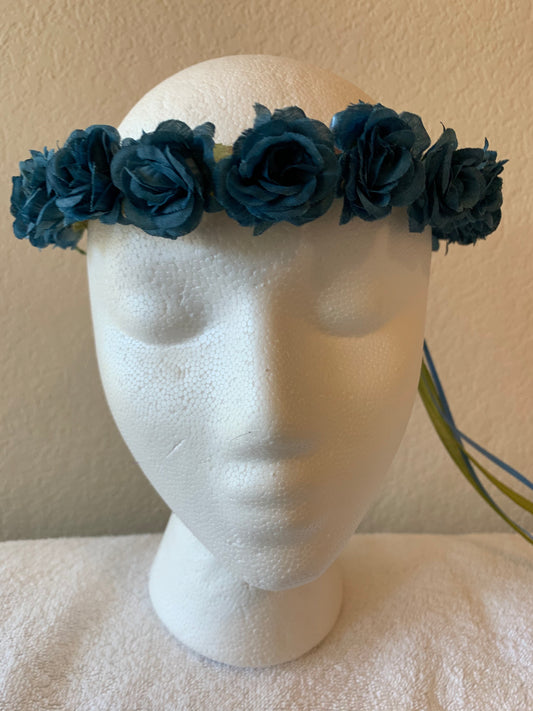 Extra Small Wreath - All Dusty Blue Roses