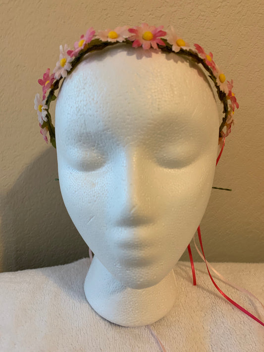 Extra Small Wreath - Pink and Pale Daisies