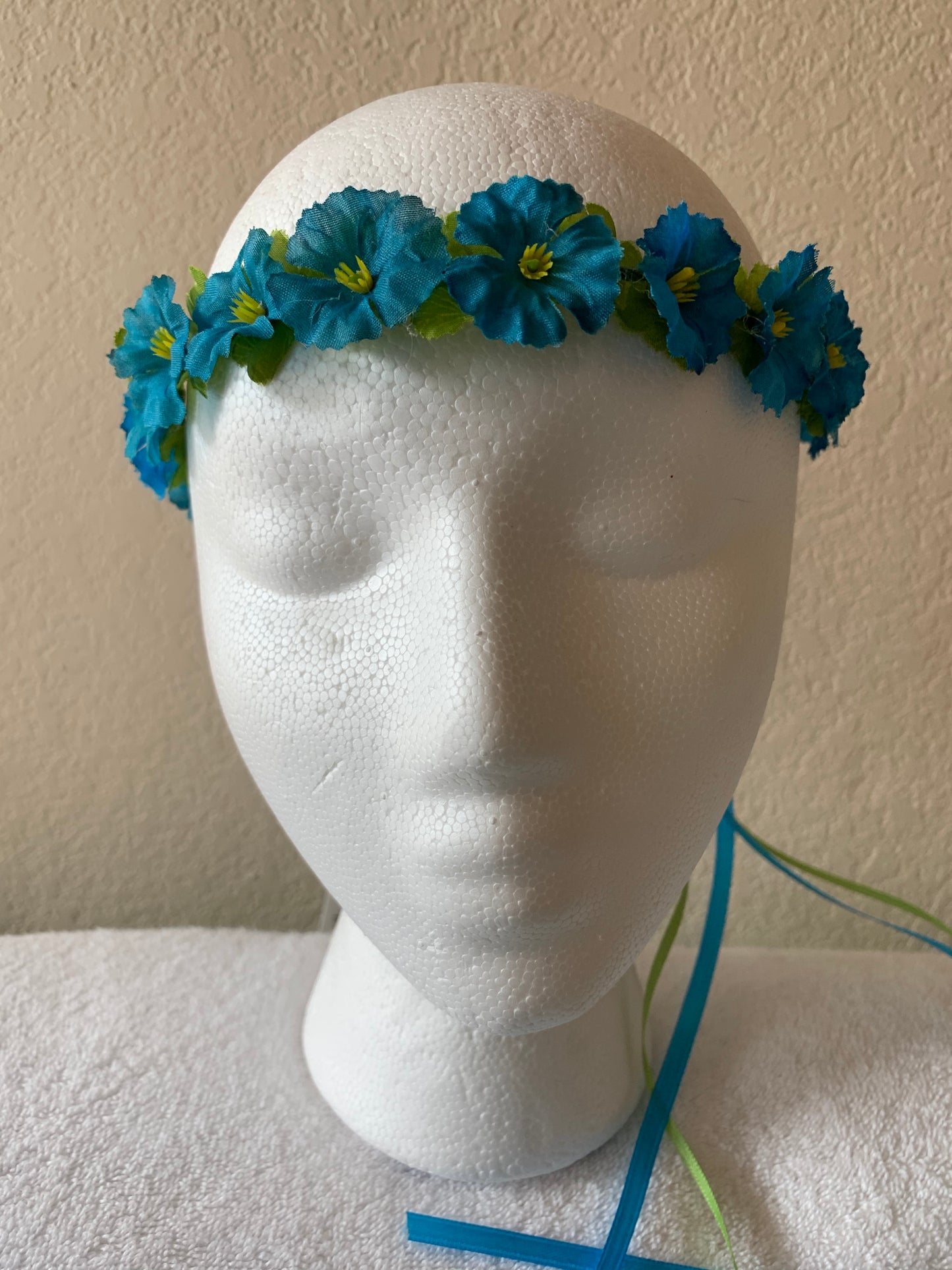 Extra Small Wreath - All Teal Flowers