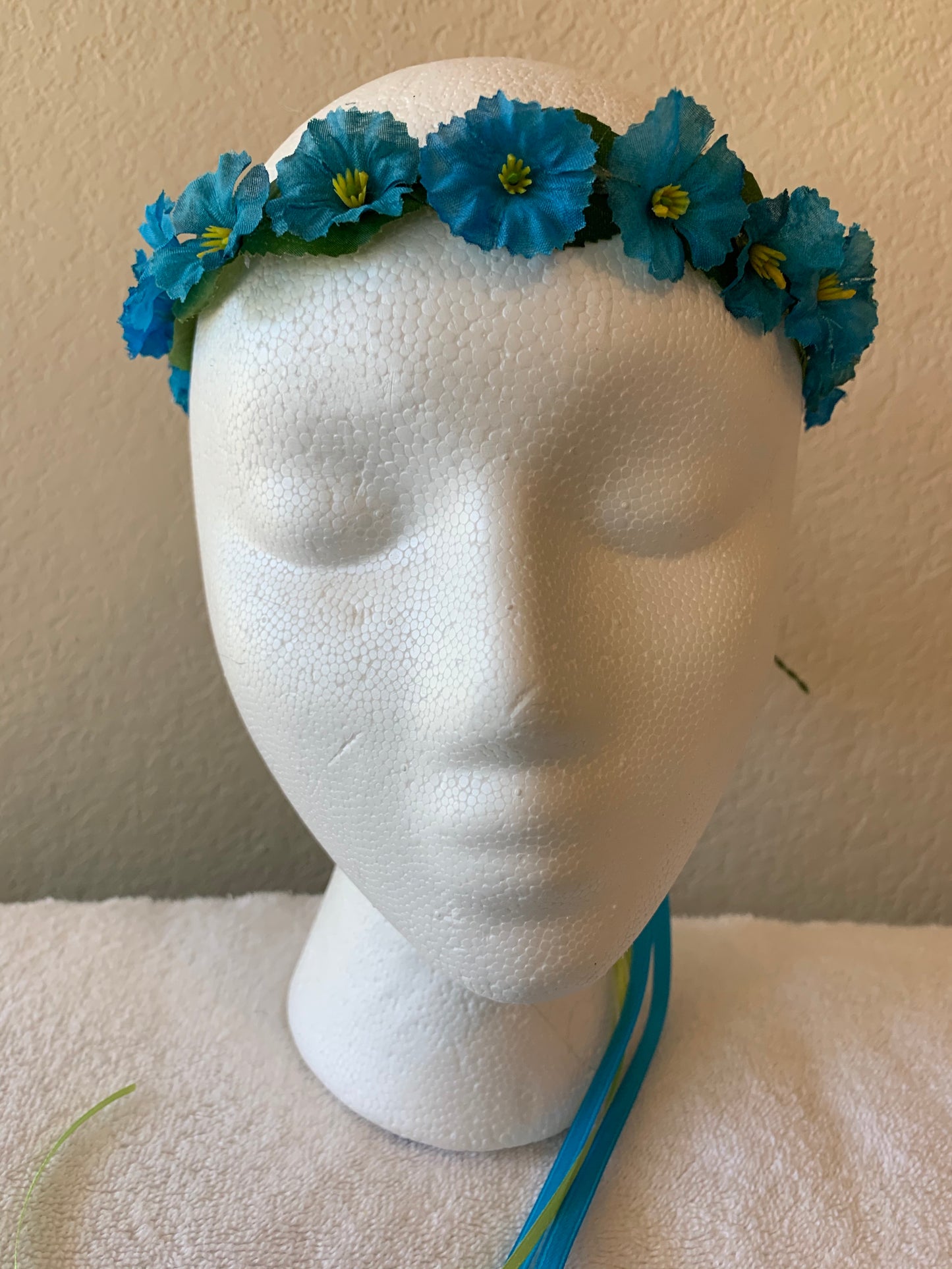 Extra Small Wreath - All Teal Flowers