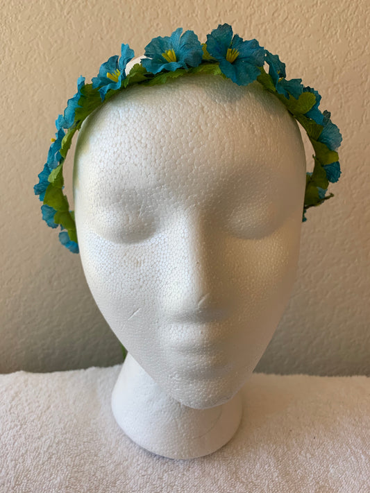 Extra Small Wreath - All Teal Flowers