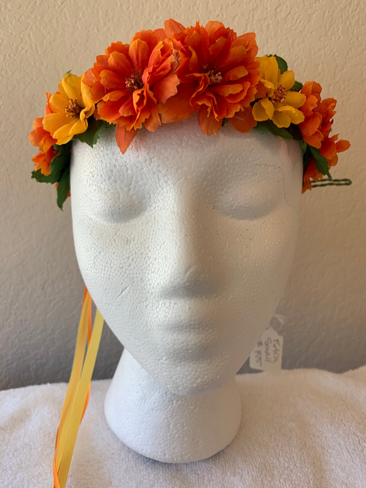 Extra Small Wreath - Bright Yellow and Orange Flowers