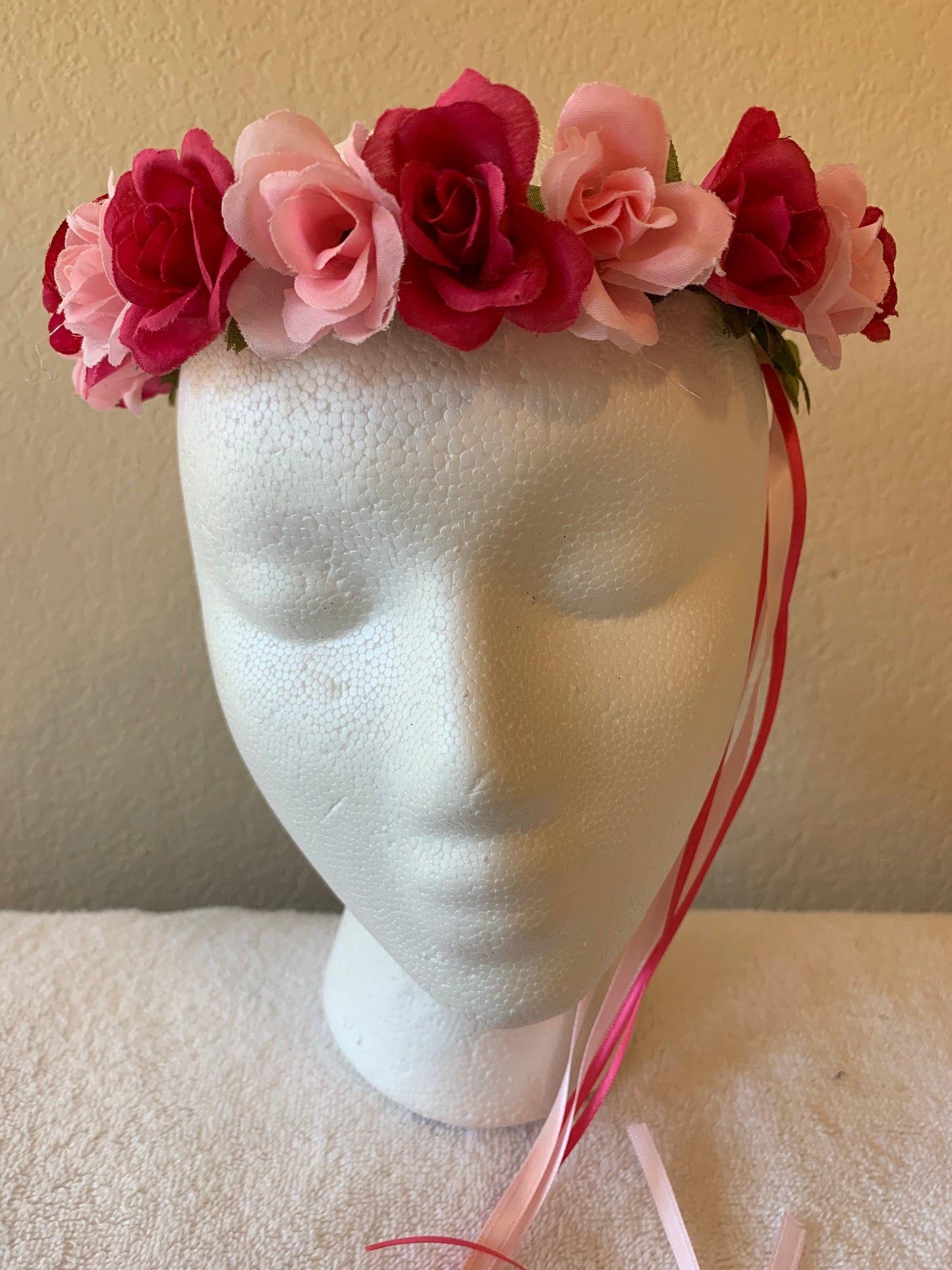 Extra Small Wreath - Hot Pink and Pale Pink Roses