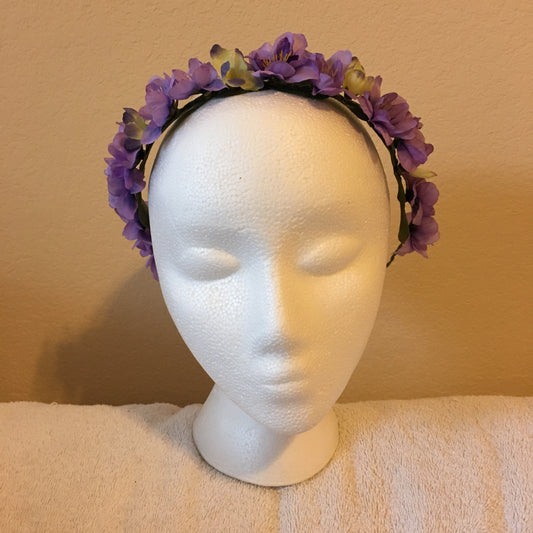 Extra Small Wreath - Purple w/ yellow